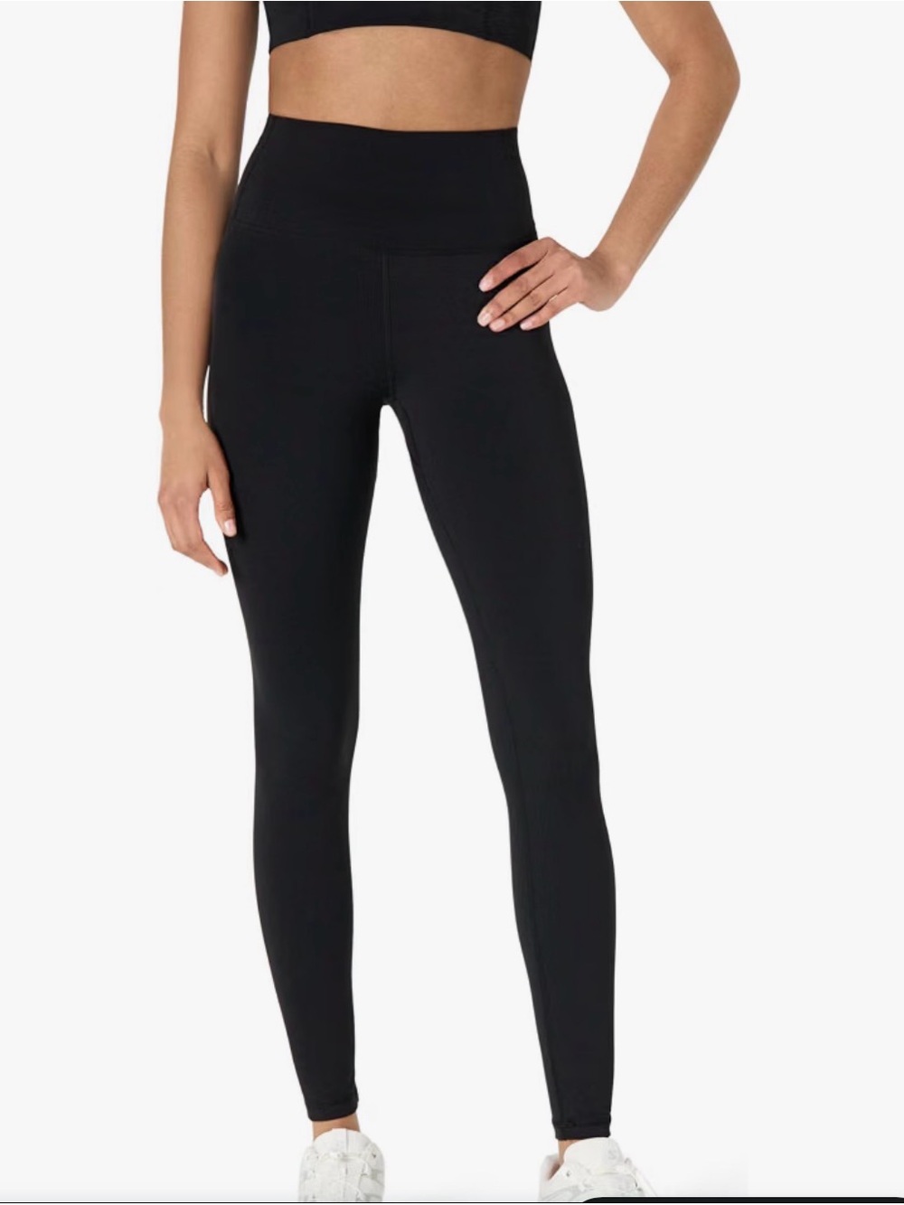 NWT Amazon Essentials Black Active FormFlex Buttery Soft High Waist Leggings - M